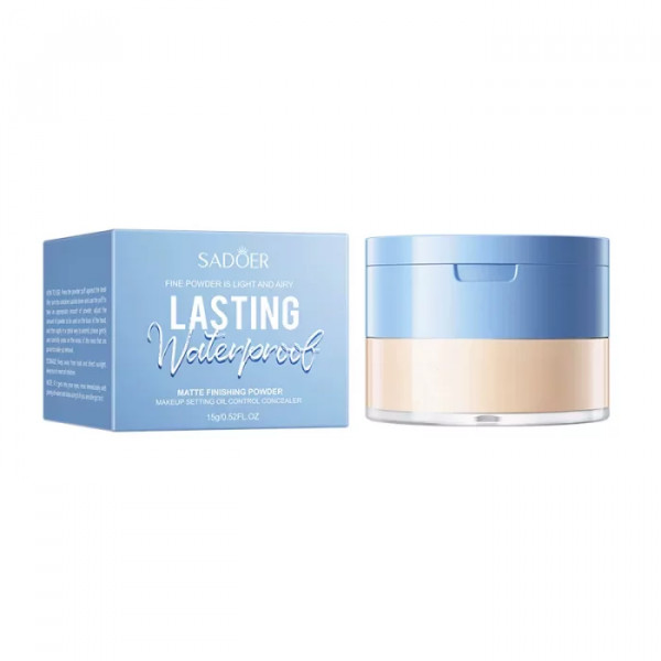 Розсипчаста матова пудра SADOER Lasting Waterproof No01 Natural 15 г