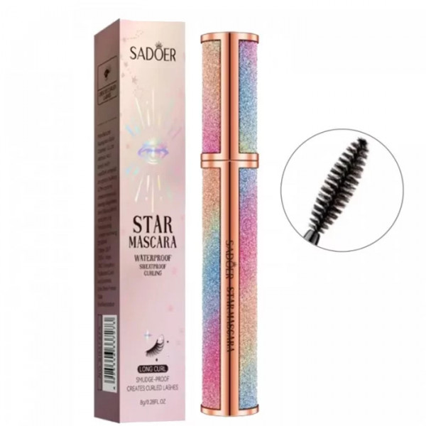 Туш для вій Sadoer Star Mascara з ефектом подовження та підкручування 8 г УЦІНКА!
